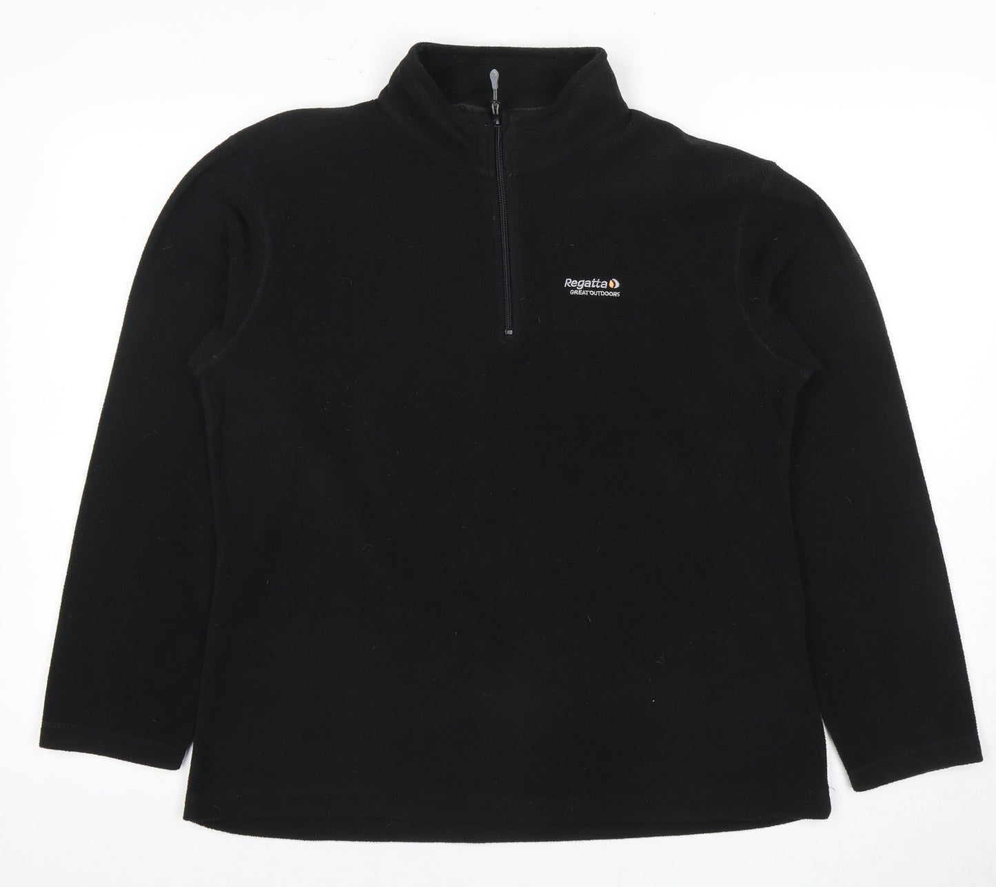 Regatta Women's Black 1/4 Zip Fleece Sweatshirt Size 14