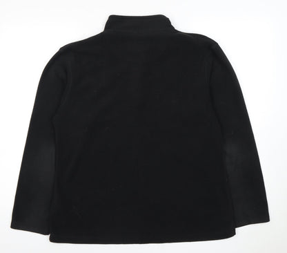 Regatta Women's Black 1/4 Zip Fleece Sweatshirt Size 14