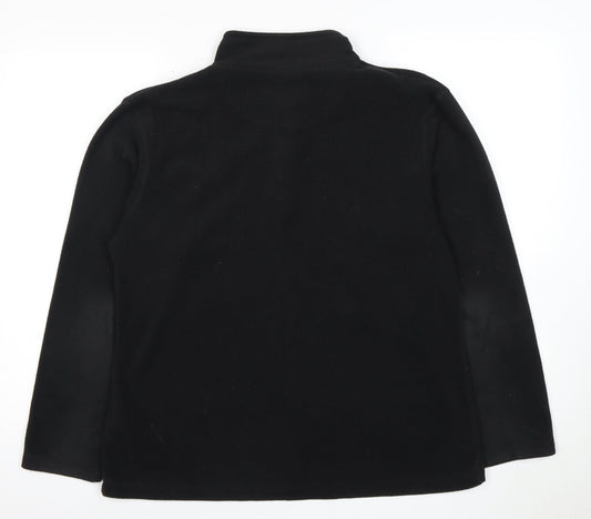 Regatta Women's Black 1/4 Zip Fleece Sweatshirt Size 14