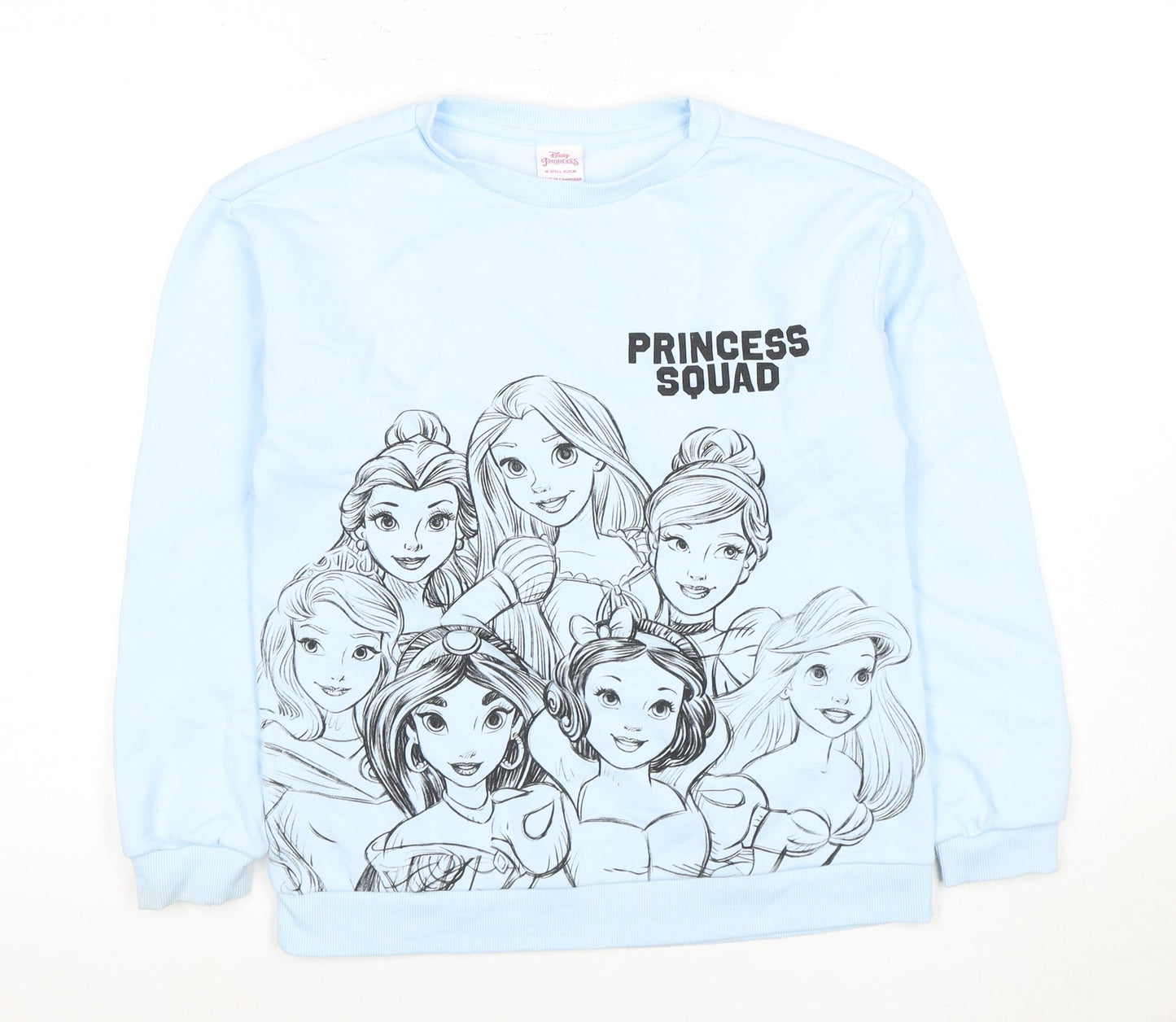 Disney Girls Blue Hoodie 11-12 Years Princess Pullover