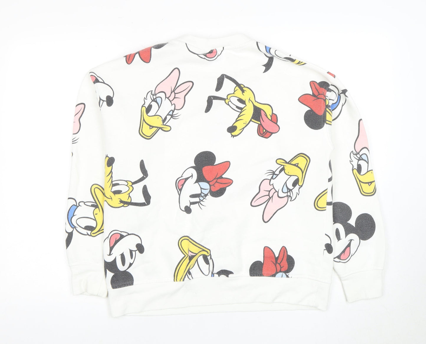 Womens UK Size XS Disney White Pullover Sweatshirt