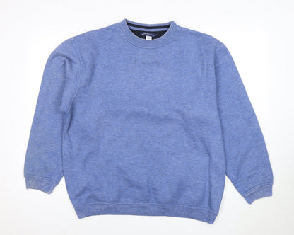 Mens UK Size M Springfield Blue Pullover Sweatshirt
