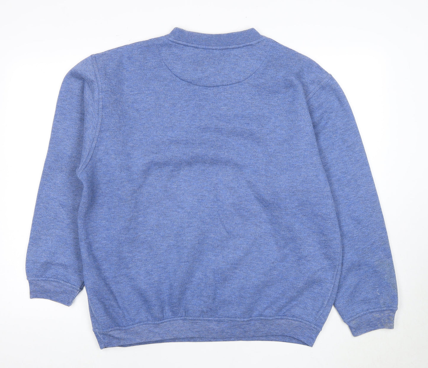 Mens UK Size M Springfield Blue Pullover Sweatshirt