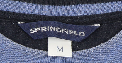 Mens UK Size M Springfield Blue Pullover Sweatshirt