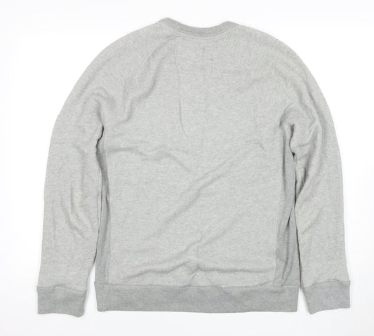Mens UK Size S Hollister Grey Pullover Sweatshirt