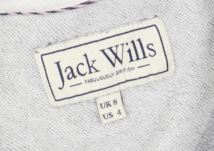 Womens UK Size 8 Jack Wills Grey Pullover Sweatshirt
