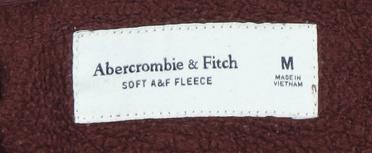 Abercrombie & Fitch Men's Brown Full Zip Hoodie M