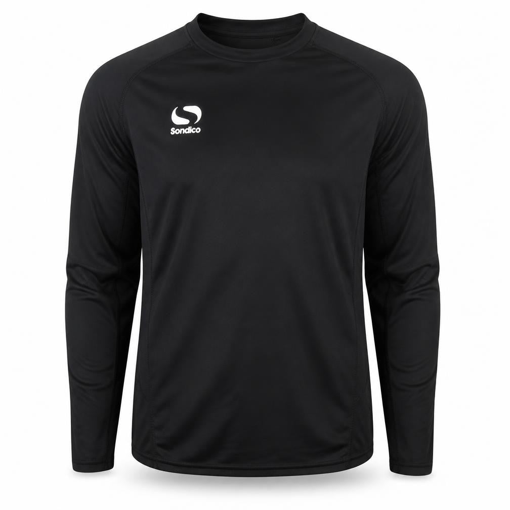 Front view of Sondico unisex black 2xl pullover gym top