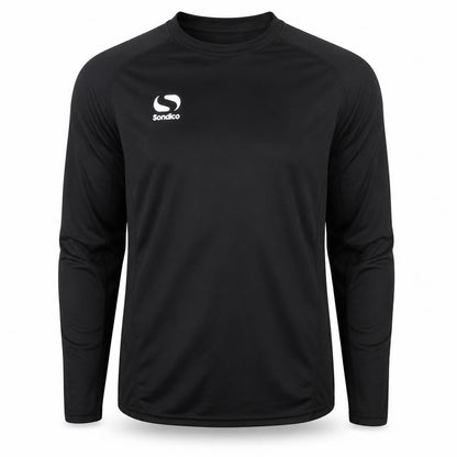 Front view of Sondico unisex black 2xl pullover gym top