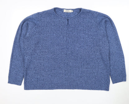 Womens UK Size L Honor Millburn Blue Pullover Jumper
