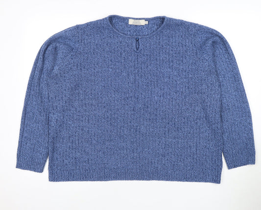 Womens UK Size L Honor Millburn Blue Pullover Jumper