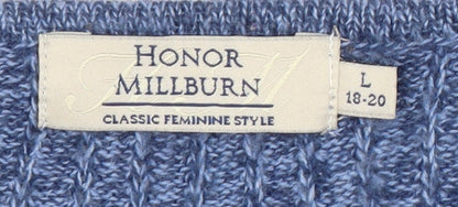 Womens UK Size L Honor Millburn Blue Pullover Jumper