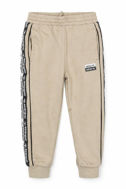 Front view of Adidas boys’ beige jogger trousers 4-5 years