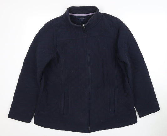 Maine Women's Blue Quilted Jacket Size 18