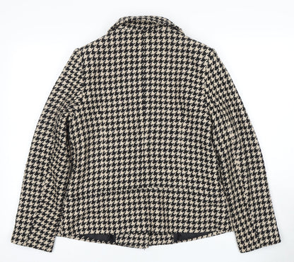 Isle Women's Black Houndstooth Blazer Size 12
