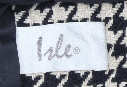 Isle Women's Black Houndstooth Blazer Size 12