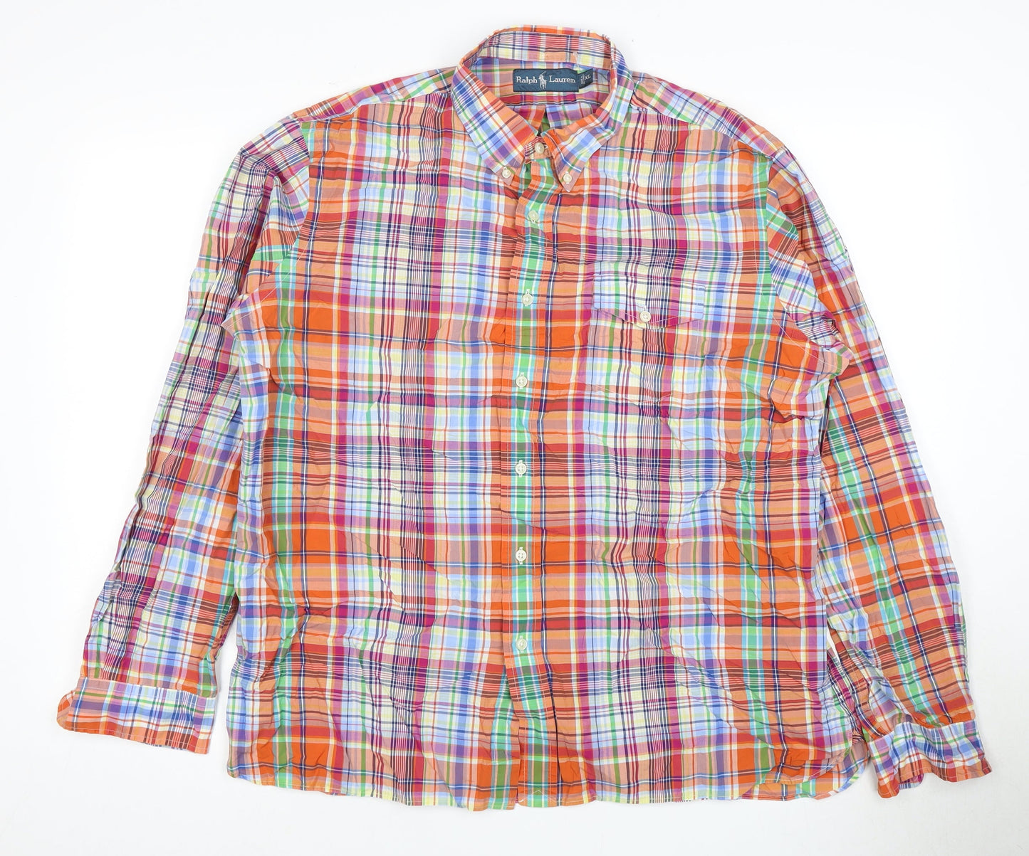 Ralph Lauren Men's XL Multi-Coloured Plaid Shirt
