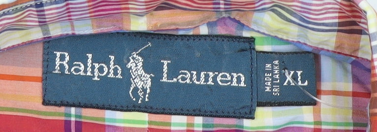 Ralph Lauren Men's XL Multi-Coloured Plaid Shirt