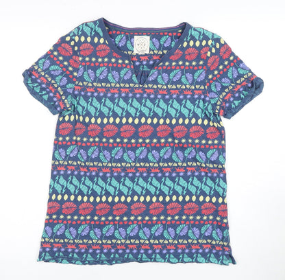 Womens UK Size 8 White Stuff Multicoloured Basic T-Shirt
