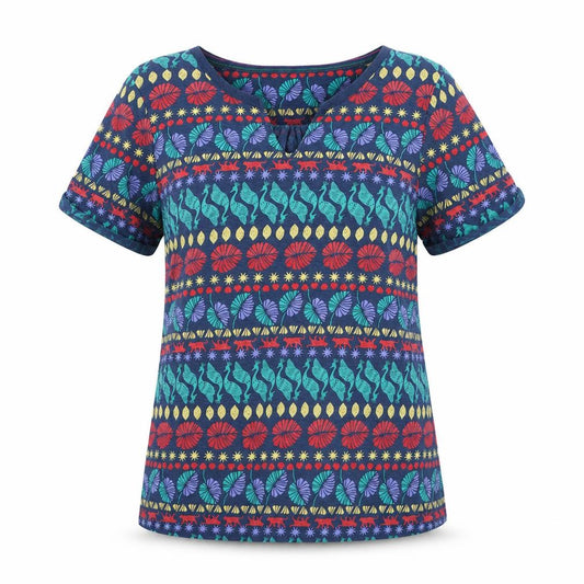 Womens UK Size 8 White Stuff Multicoloured Basic T-Shirt
