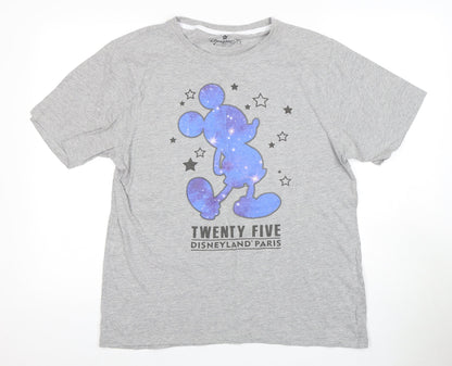 Mens UK Size XL Disney Grey  T-Shirt