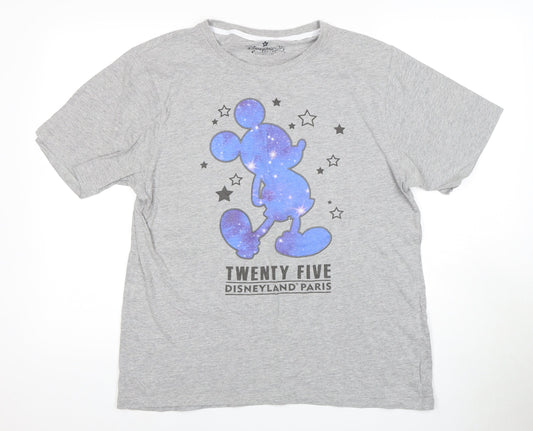 Mens UK Size XL Disney Grey  T-Shirt