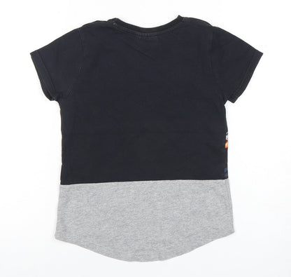 Marvel Boys Black Graphic T-Shirt 5-6 Years Superhero Style
