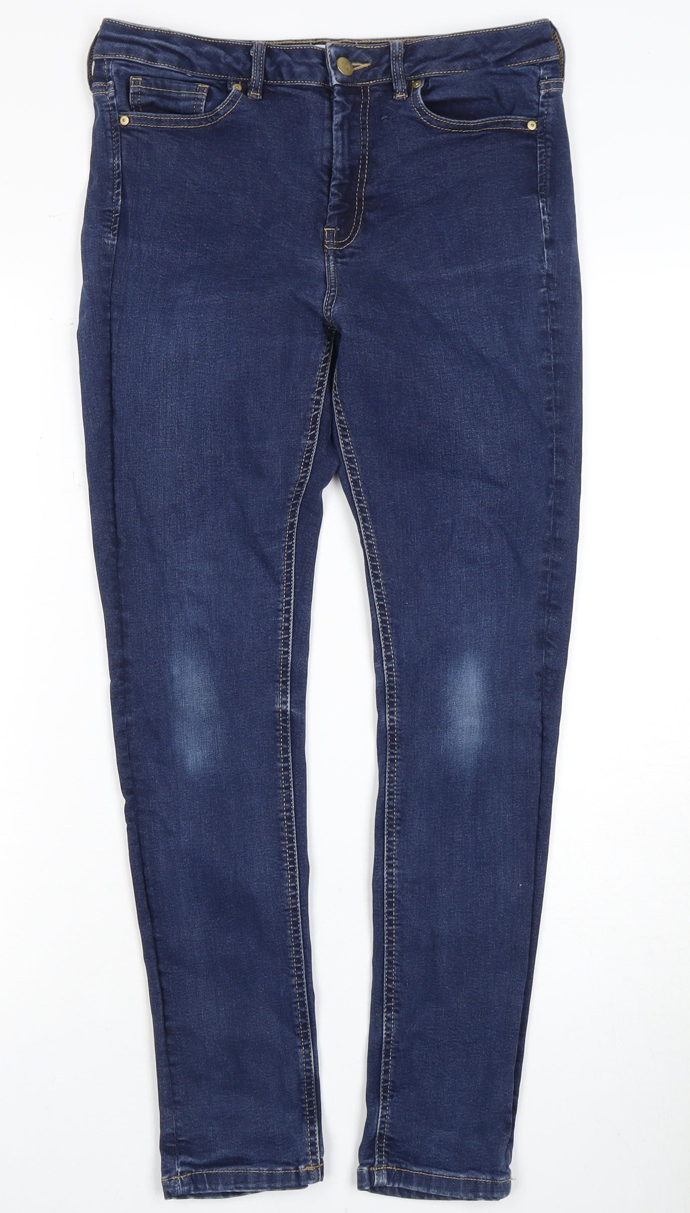 Womens UK Size 10 Warehouse Slim Fit Skinny Blue Jeans