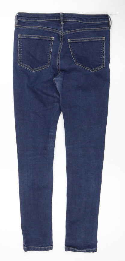 Womens UK Size 10 Warehouse Slim Fit Skinny Blue Jeans