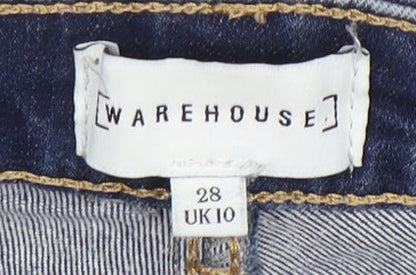 Womens UK Size 10 Warehouse Slim Fit Skinny Blue Jeans