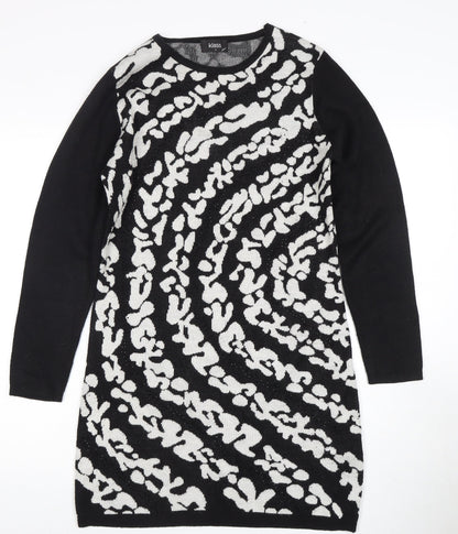 Klass Women's Black & White Jumper Dress Size S