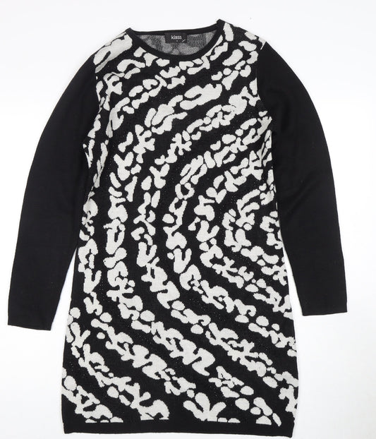 Klass Women's Black & White Jumper Dress Size S
