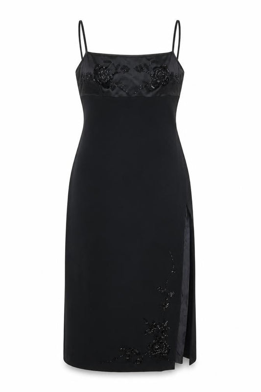 Debenhams Women’s Black Midi Dress 14 Elegant