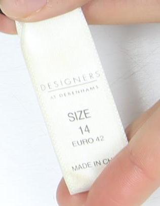 Debenhams Women’s Black Midi Dress 14 Elegant