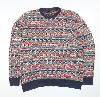 Jack & Jones Vintage Men's Multicoloured Pullover Jumper