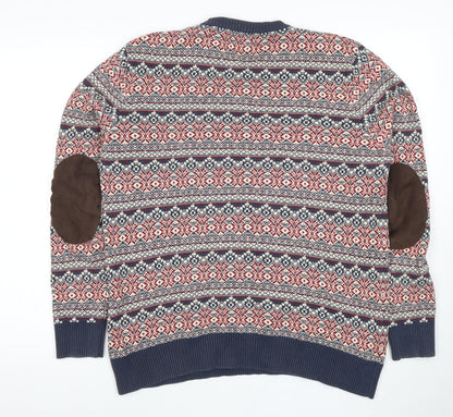 Jack & Jones Vintage Men's Multicoloured Pullover Jumper