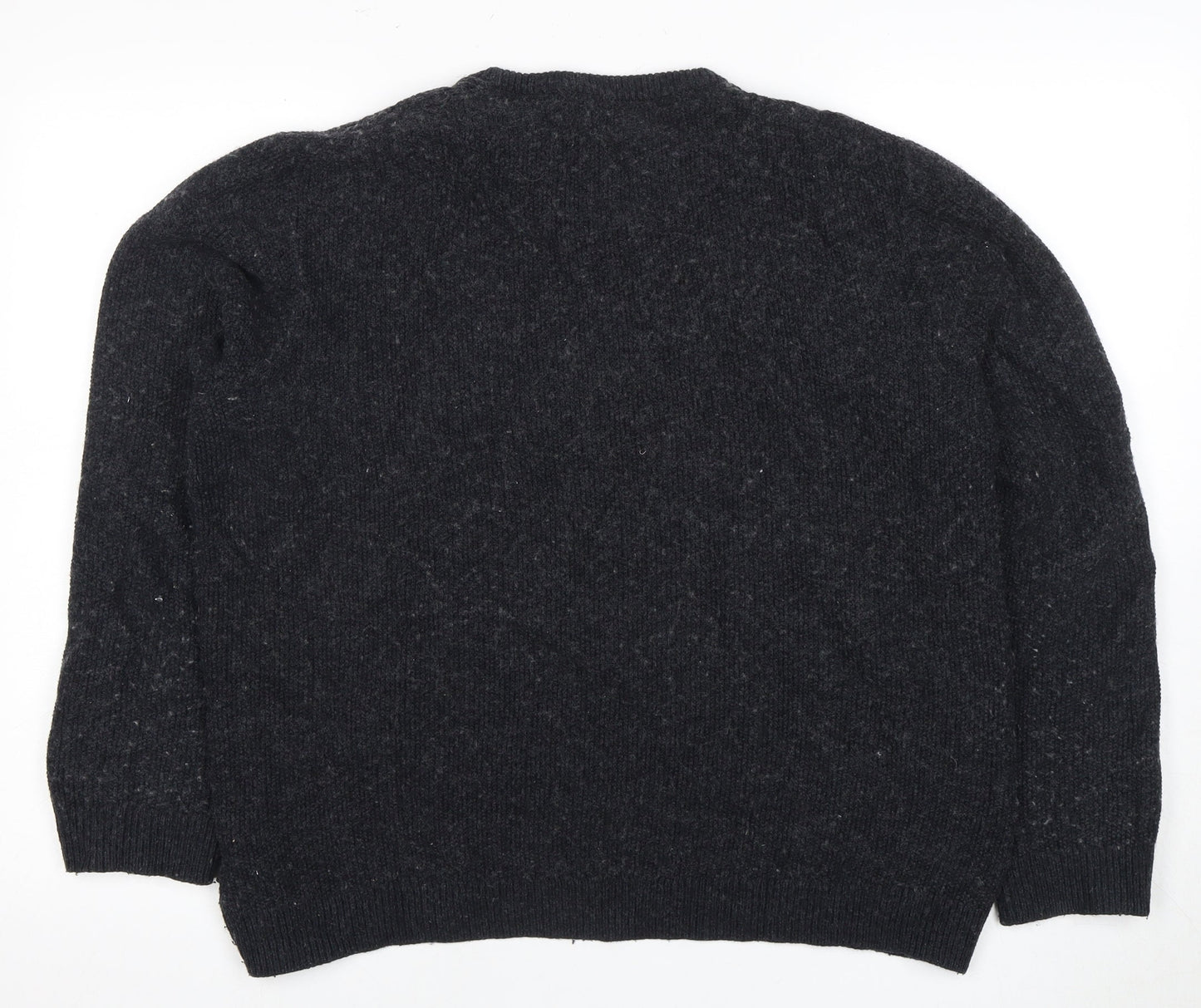 Ted Baker Men’s Black Cable-Knit Jumper - L