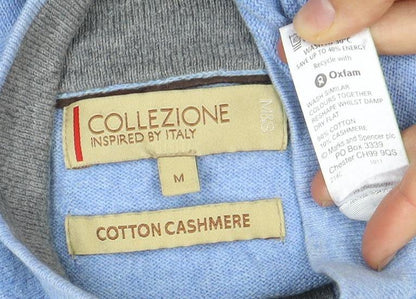 Marks and Spencer Men's Blue Full Zip Jumper M