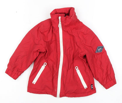 Joules Red Unisex Toddler Rain Coat, Size 12 Months