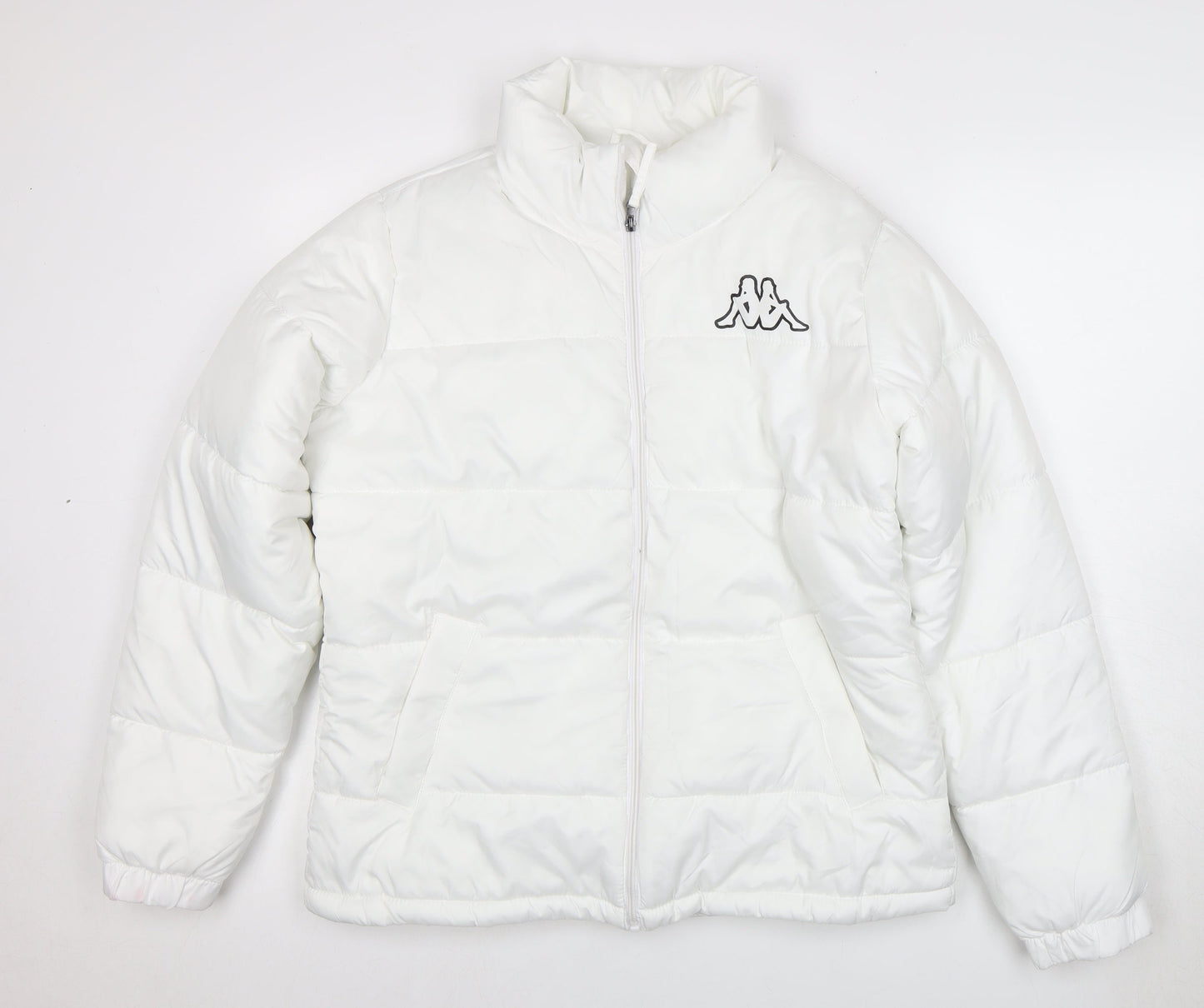 Unisex Adults UK Size L Kappa White Puffer Jacket