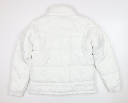 Unisex Adults UK Size L Kappa White Puffer Jacket