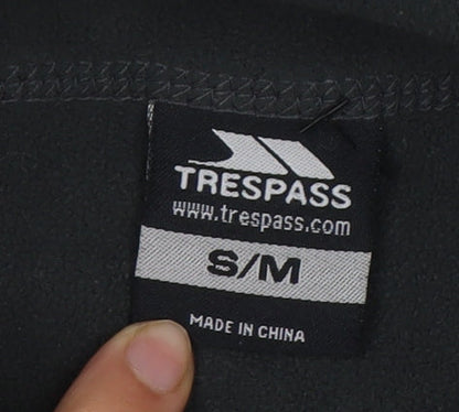 Trespass Men’s Black Fleece Sweatshirt, Size S, Logo Accent