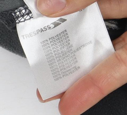 Trespass Men’s Black Fleece Sweatshirt, Size S, Logo Accent