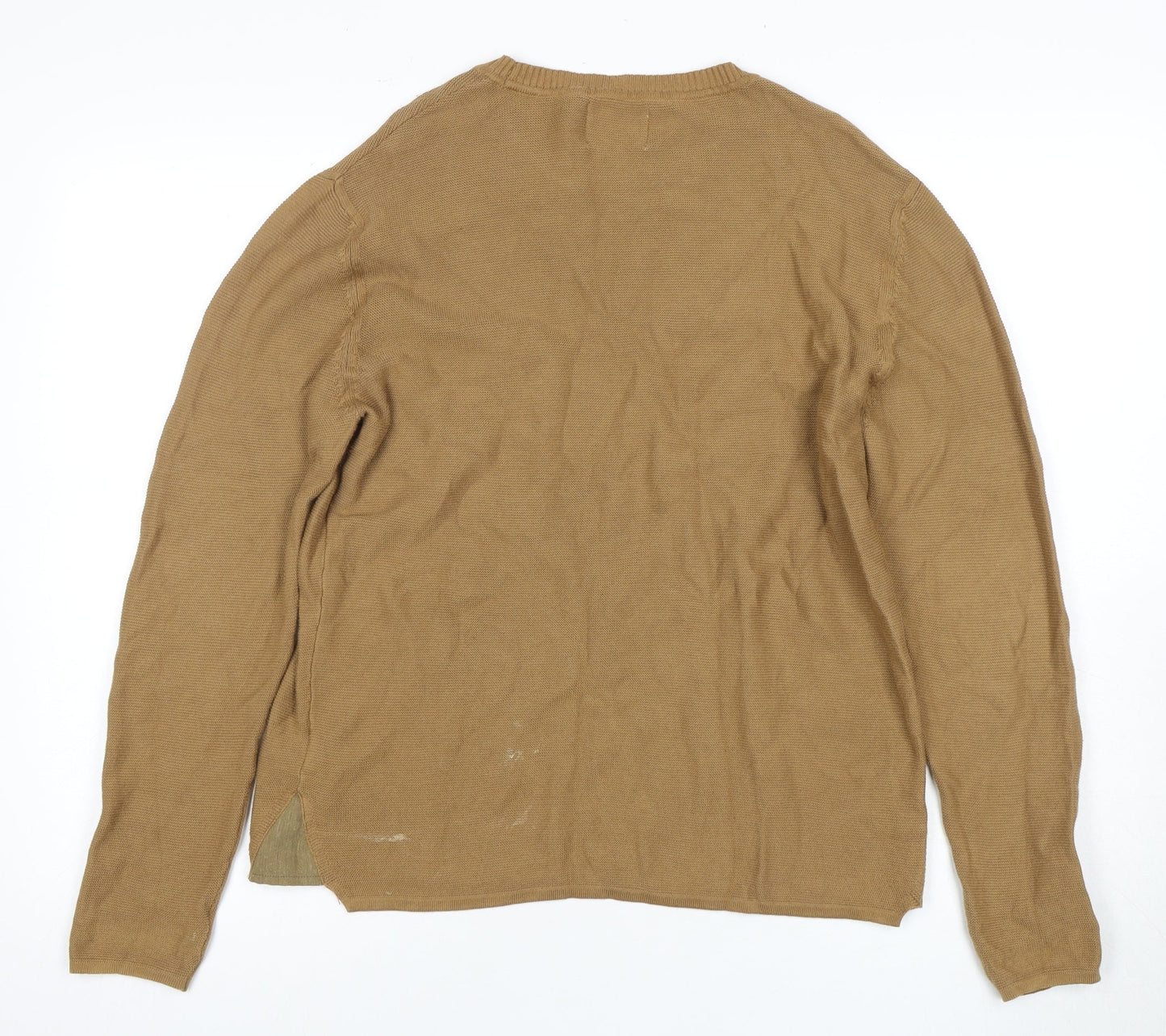 Zara Boys Brown Cotton Pullover Jumper Size 13-14 Years