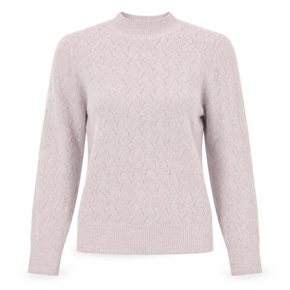 Suzy Shier Women's Pink Mock Neck Jumper - Size M