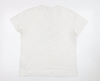 Adidas Unisex Adults White M Basic Short Sleeve T-Shirt