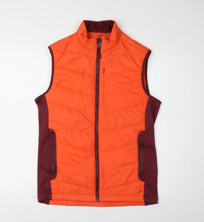 Mens UK Size S H&M Orange Quilted Coat