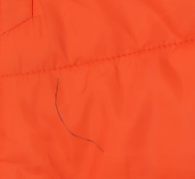 Mens UK Size S H&M Orange Quilted Coat