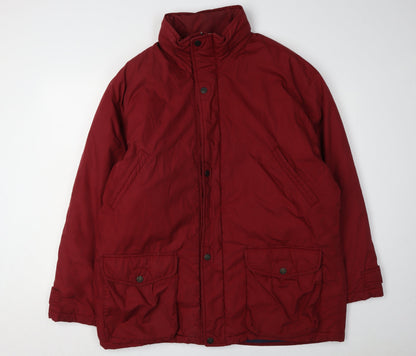 Mens UK Size XL St Michael Red Basic Jacket