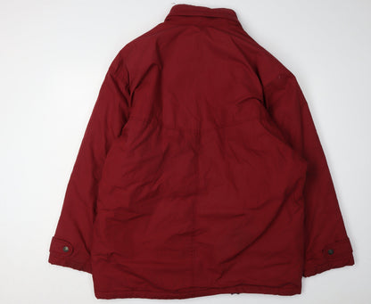 Mens UK Size XL St Michael Red Basic Jacket